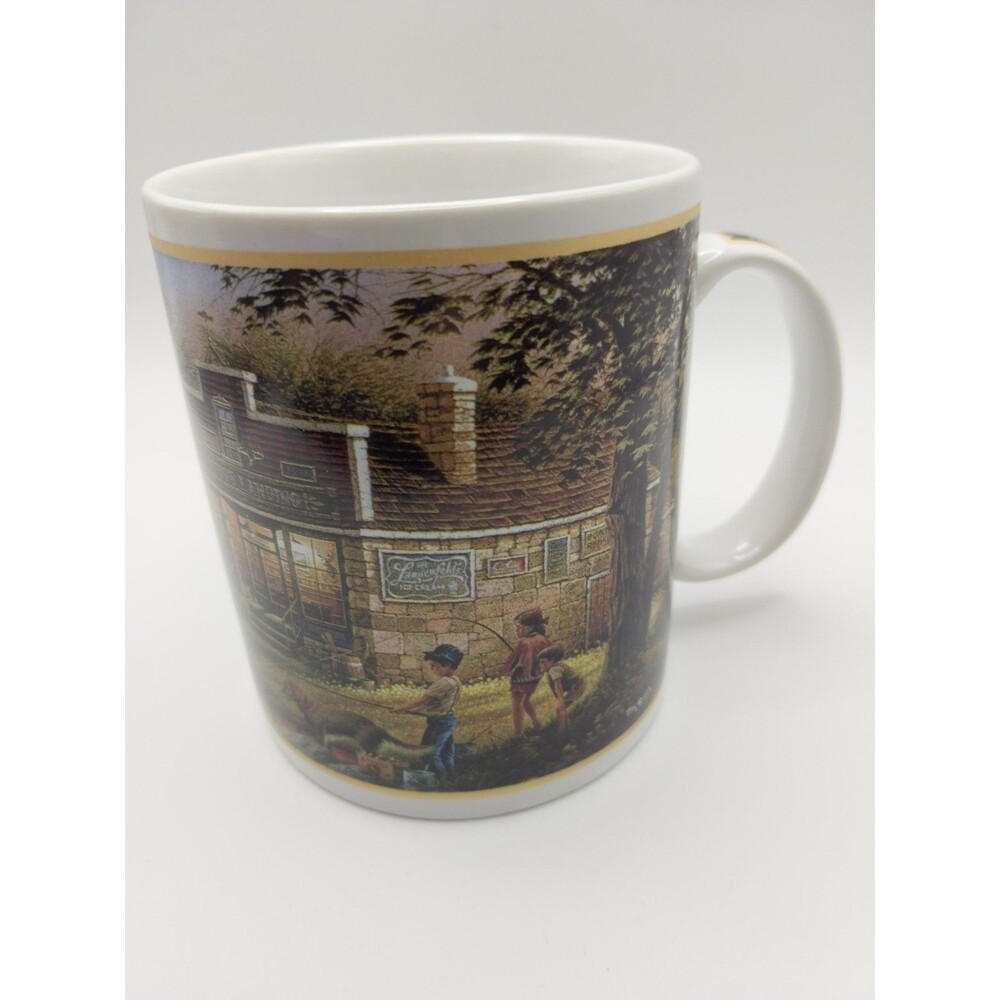 Terry Redlin Summertime Coffee Mug Hadley Collection Vintage 1997 NOS New Tag